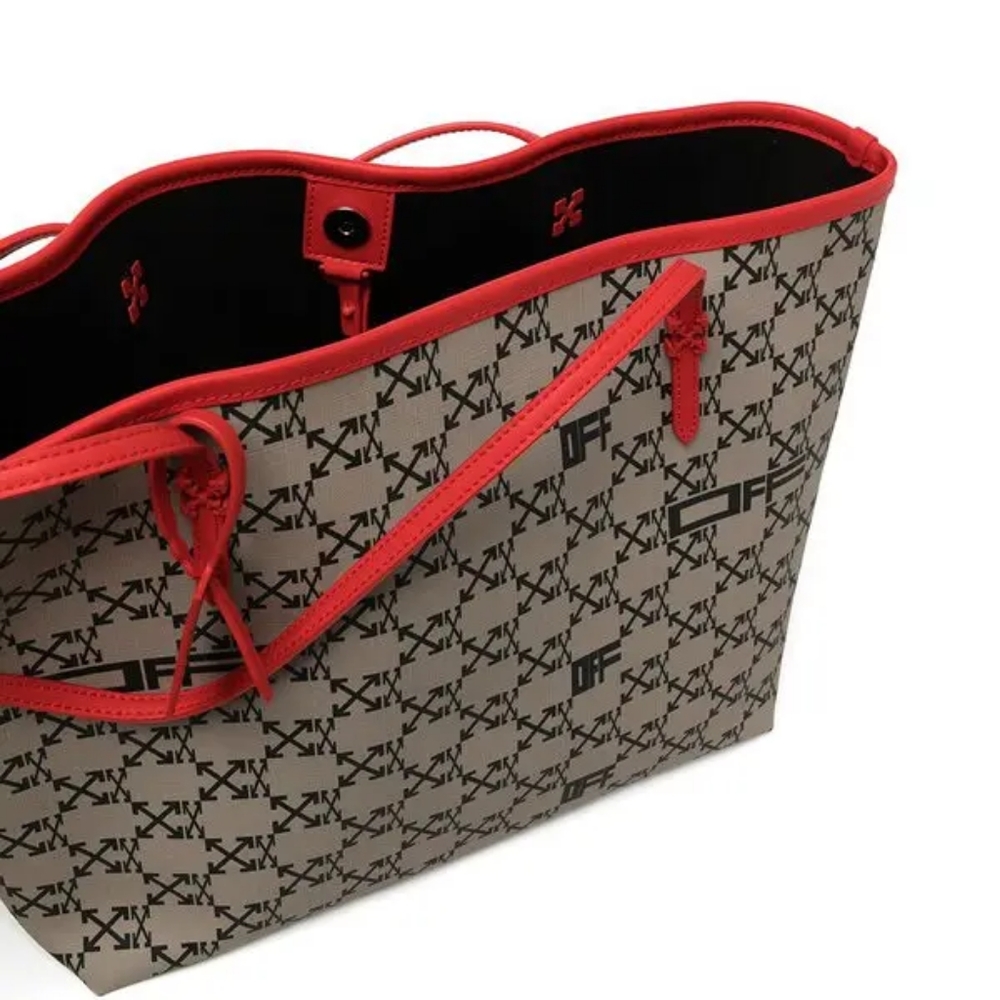 NEW! Off-White Day-Off 33 Monogram Arrows Logo Print Tote - Picture 6 of 17